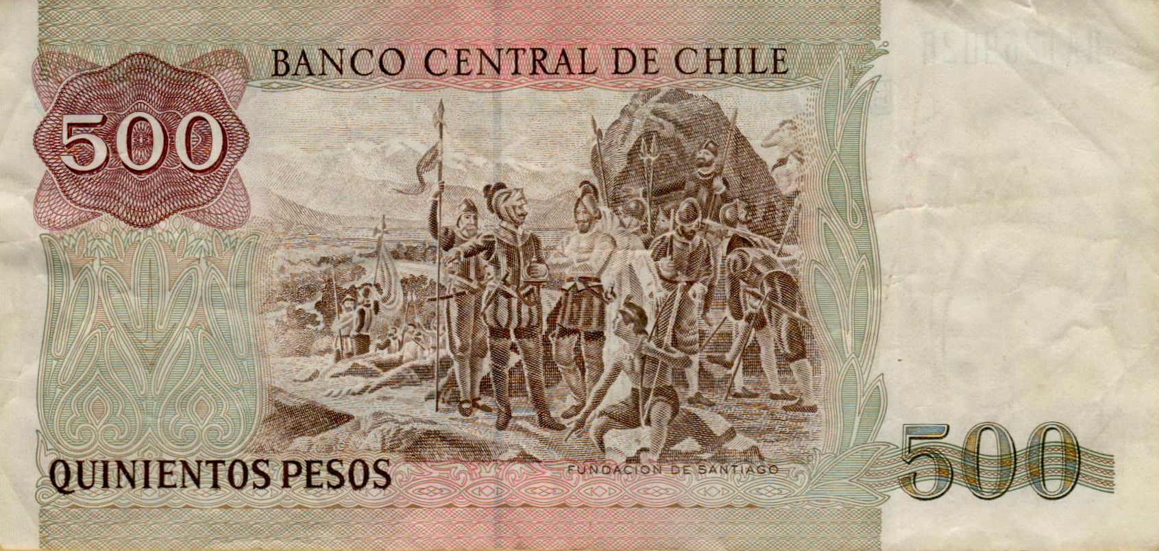 Chile 500 1997 VF+ P-153/e